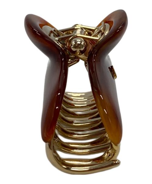 acca（アッカ）ACCA (アッカ) ヘアクリップ ブラウン×ゴールドの古着・服飾アイテム