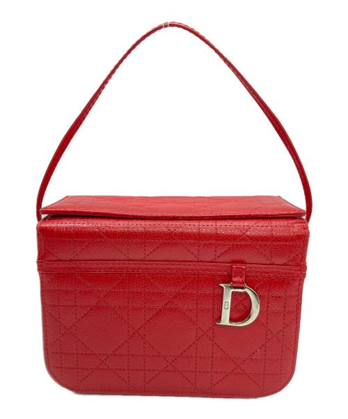 Christian Dior（クリスチャン ディオール）Christian Dior (クリスチャン ディオール) バニティバッグ レッドの古着・服飾アイテム