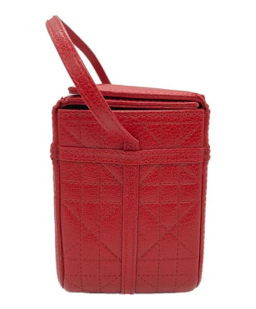 Christian Dior（クリスチャン ディオール）Christian Dior (クリスチャン ディオール) バニティバッグ レッドの古着・服飾アイテム