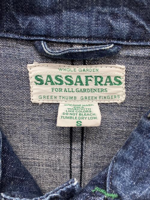 SASSAFRAS（ササフラス）SASSAFRAS (ササフラス) 立ち襟デニムジャケット インディゴ サイズ:Sの古着・服飾アイテム