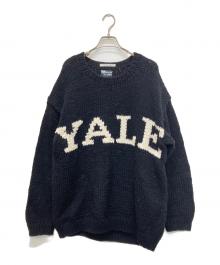 YALE university×THE BOOK STORE（イェールユニバーシティ×ザ ブックストア）の古着「ロゴニット」｜ブラック