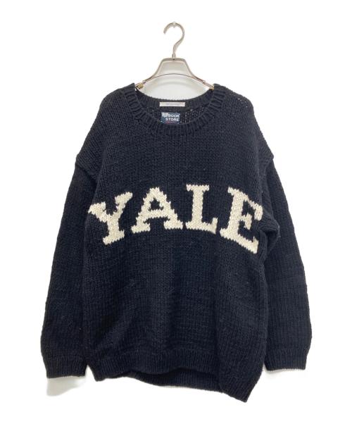 YALE university（イェールユニバーシティ）YALE university (イェールユニバーシティ) THE BOOK STORE (ザ ブックストア) ロゴニット ブラック サイズ:表記なしの古着・服飾アイテム