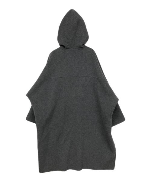 LE CIEL BLEU（ルシェルブルー）LE CIEL BLEU (ルシェルブルー) フードダブルフェイスコート グレー サイズ:36の古着・服飾アイテム