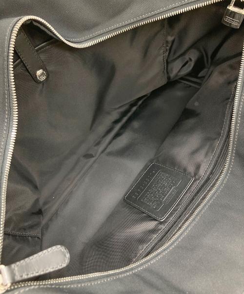 COACH（コーチ）COACH (コーチ) レザーコンビトートバッグ ブラックの古着・服飾アイテム