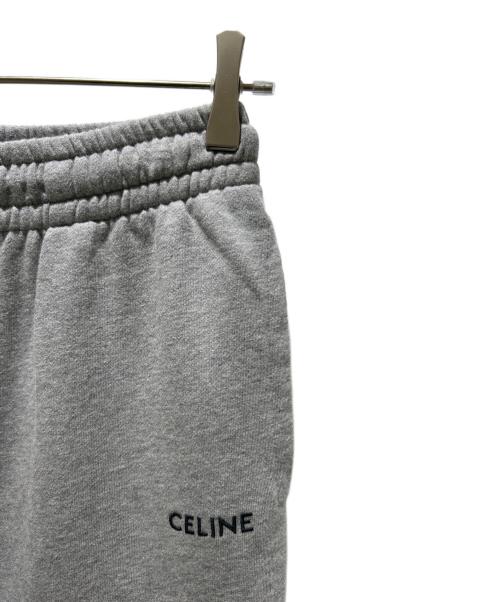 CELINE（セリーヌ）CELINE (セリーヌ) Embroidered Sweat Jogger Pants エンブロイダリ―スウェットジョガーパンツ 2Z062052H グレー サイズ:XSの古着・服飾アイテム