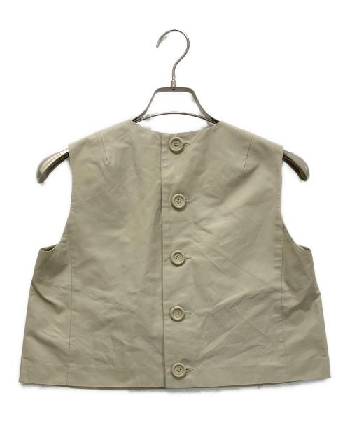 saqui（サキ）saqui (サキ) タフタクロップドトップ アイボリー サイズ:36の古着・服飾アイテム