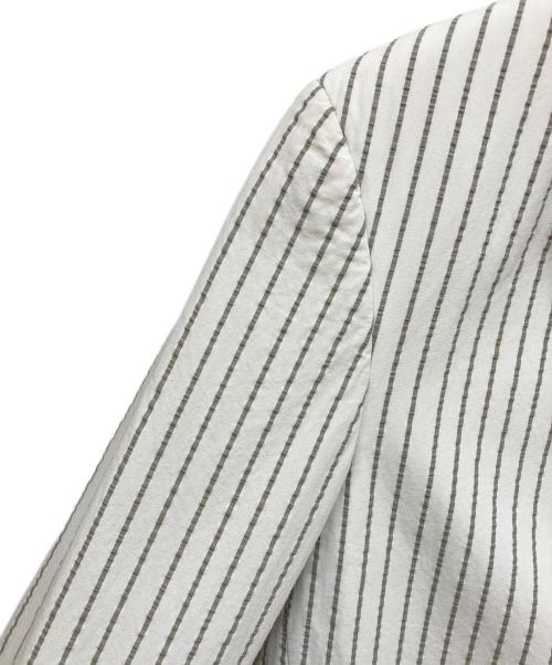 Black Fleece by BROOKS BROTHERS（ブラックフリース バイ ブルックスブラザーズ）Black Fleece by BROOKS BROTHERS (ブラックフリース バイ ブルックスブラザーズ) シアサッカーテーラードジャケット アイボリー サイズ:BB1の古着・服飾アイテム