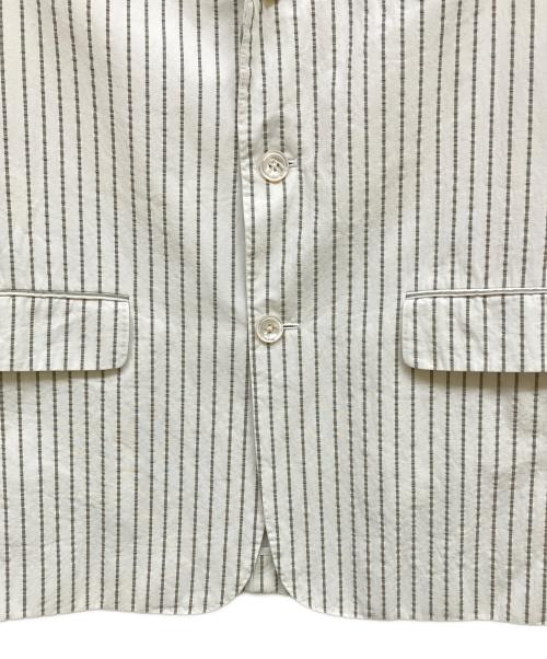 Black Fleece by BROOKS BROTHERS（ブラックフリース バイ ブルックスブラザーズ）Black Fleece by BROOKS BROTHERS (ブラックフリース バイ ブルックスブラザーズ) シアサッカーテーラードジャケット アイボリー サイズ:BB1の古着・服飾アイテム