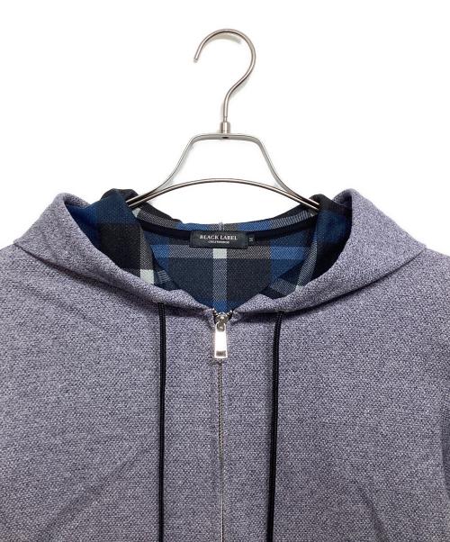 BLACK LABEL CRESTBRIDGE（ブラックレーベル クレストブリッジ）BLACK LABEL CRESTBRIDGE (ブラックレーベル クレストブリッジ) 裏チェックジップパーカー ブルー サイズ:Mの古着・服飾アイテム