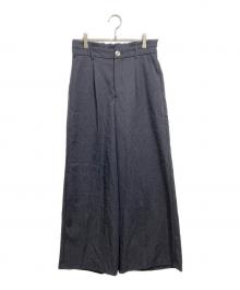 stola.（ストラ）の古着「ウエストディテール入りワイドパンツ」｜グレー