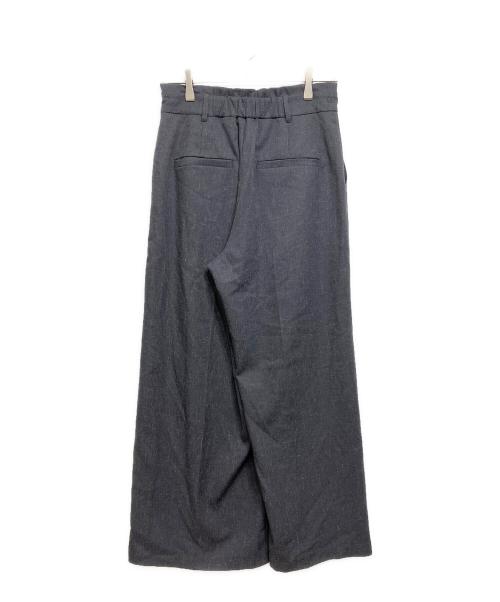 stola.（ストラ）stola. (ストラ) ウエストディテール入りワイドパンツ グレー サイズ:38の古着・服飾アイテム