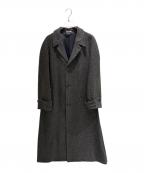 AURALEEオーラリー）の古着「ALPACA WOOL SILK TWEED SOUTIEN COLLAR COAT A25AC01LS」｜ブラウン×グレー