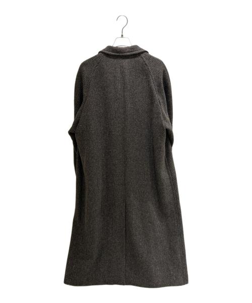 AURALEE（オーラリー）AURALEE (オーラリー) ALPACA WOOL SILK TWEED SOUTIEN COLLAR COAT A25AC01LS ブラウン×グレー サイズ:3の古着・服飾アイテム