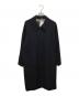 Aquascutum（アクアスキュータム）の古着「EX WOOL GABARDINE BALMACHAN COAT」｜ネイビー