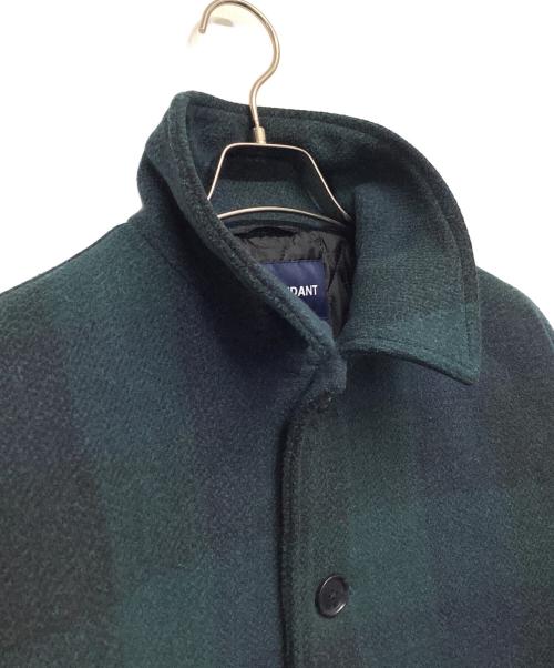 DESCENDANT（ディセンダント）DESCENDANT (ディセンダント) CLAIRTON PLAID JACKET グリーン×ネイビー サイズ:1の古着・服飾アイテム