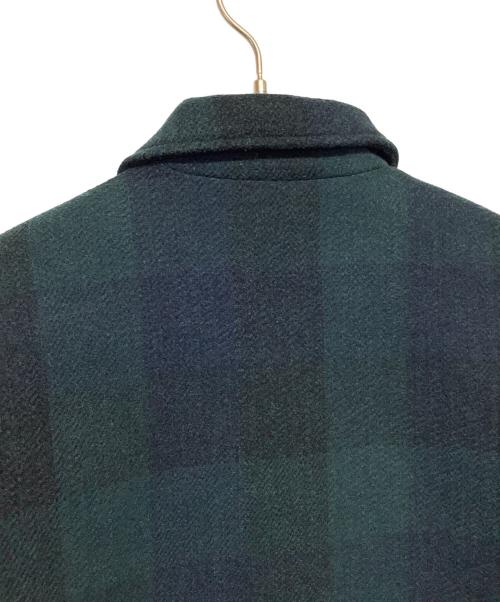 DESCENDANT（ディセンダント）DESCENDANT (ディセンダント) CLAIRTON PLAID JACKET グリーン×ネイビー サイズ:1の古着・服飾アイテム