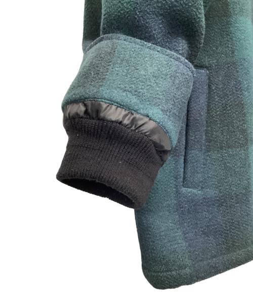 DESCENDANT（ディセンダント）DESCENDANT (ディセンダント) CLAIRTON PLAID JACKET グリーン×ネイビー サイズ:1の古着・服飾アイテム