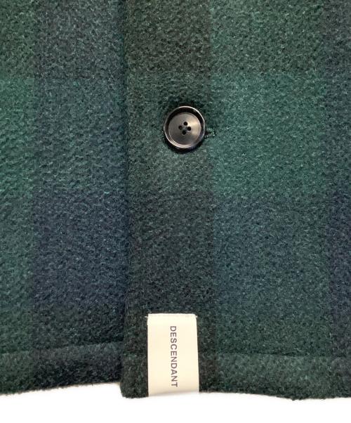 DESCENDANT（ディセンダント）DESCENDANT (ディセンダント) CLAIRTON PLAID JACKET グリーン×ネイビー サイズ:1の古着・服飾アイテム