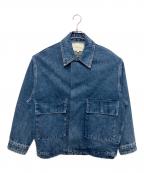 STUDIO NICHOLSONスタジオ ニコルソン）の古着「REGI JACKET IN BEACH FADE」｜インディゴ