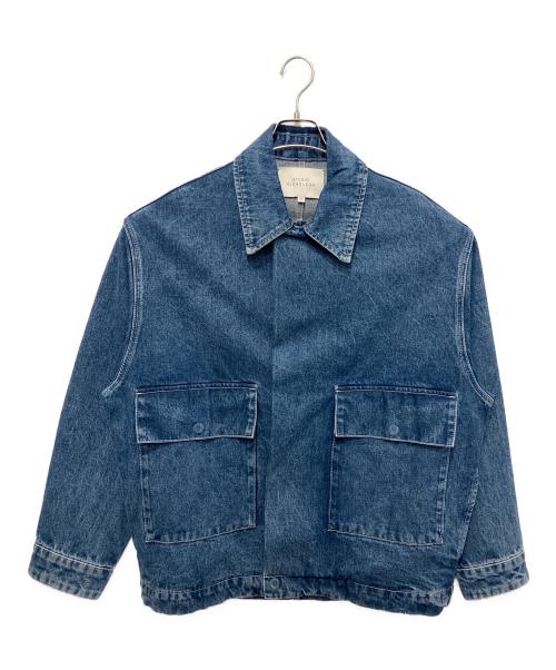 STUDIO NICHOLSON（スタジオ ニコルソン）STUDIO NICHOLSON (スタジオ ニコルソン) REGI JACKET IN BEACH FADE インディゴ サイズ:XSの古着・服飾アイテム