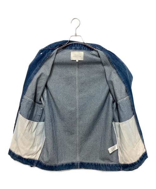 STUDIO NICHOLSON（スタジオ ニコルソン）STUDIO NICHOLSON (スタジオ ニコルソン) REGI JACKET IN BEACH FADE インディゴ サイズ:XSの古着・服飾アイテム