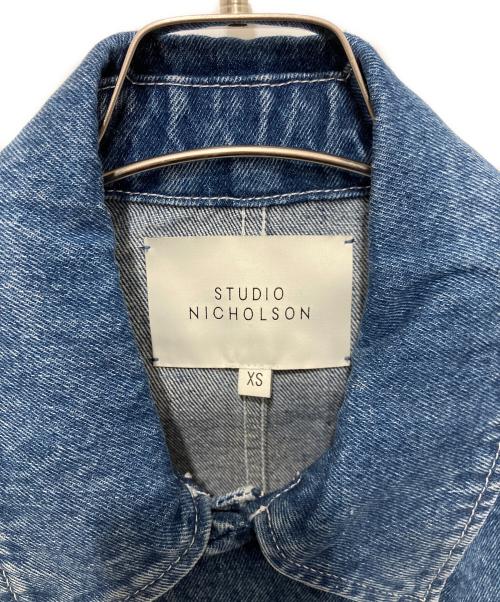 STUDIO NICHOLSON（スタジオ ニコルソン）STUDIO NICHOLSON (スタジオ ニコルソン) REGI JACKET IN BEACH FADE インディゴ サイズ:XSの古着・服飾アイテム