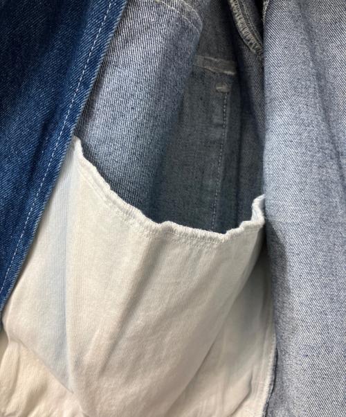 STUDIO NICHOLSON（スタジオ ニコルソン）STUDIO NICHOLSON (スタジオ ニコルソン) REGI JACKET IN BEACH FADE インディゴ サイズ:XSの古着・服飾アイテム