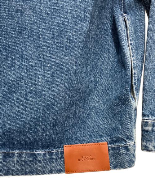 STUDIO NICHOLSON（スタジオ ニコルソン）STUDIO NICHOLSON (スタジオ ニコルソン) REGI JACKET IN BEACH FADE インディゴ サイズ:XSの古着・服飾アイテム