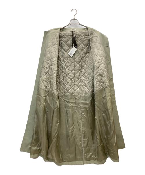 AURALEE（オーラリー）AURALEE (オーラリー) WASHED FINX GABARDINE SOUTIEN COLLAR COAT ライトカーキ サイズ:1 未使用品の古着・服飾アイテム