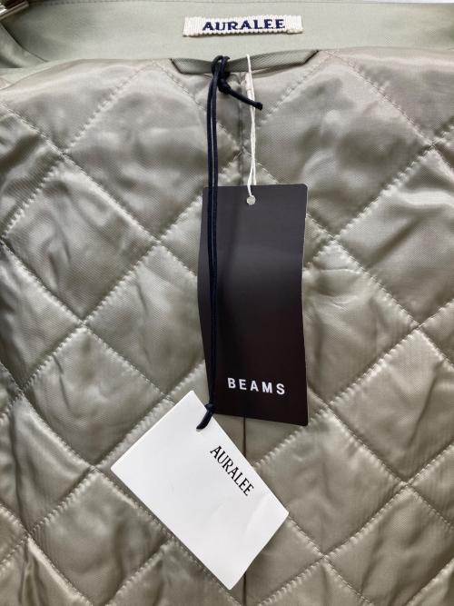 AURALEE（オーラリー）AURALEE (オーラリー) WASHED FINX GABARDINE SOUTIEN COLLAR COAT ライトカーキ サイズ:1 未使用品の古着・服飾アイテム
