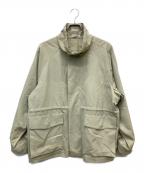 AURALEEオーラリー）の古着「WOOL MAX CANVAS HIGH NECK ZIP BLOUSON」｜ライトカーキ