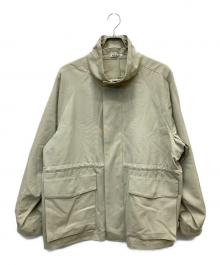 AURALEE（オーラリー）の古着「WOOL MAX CANVAS HIGH NECK ZIP BLOUSON」｜ライトカーキ