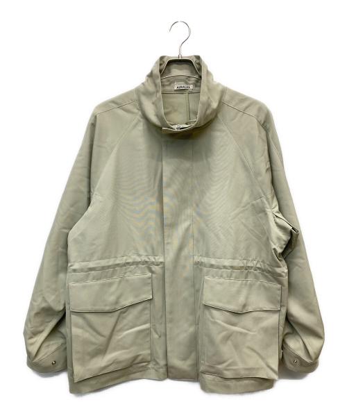 AURALEE（オーラリー）AURALEE (オーラリー) WOOL MAX CANVAS HIGH NECK ZIP BLOUSON ライトカーキ サイズ:3の古着・服飾アイテム