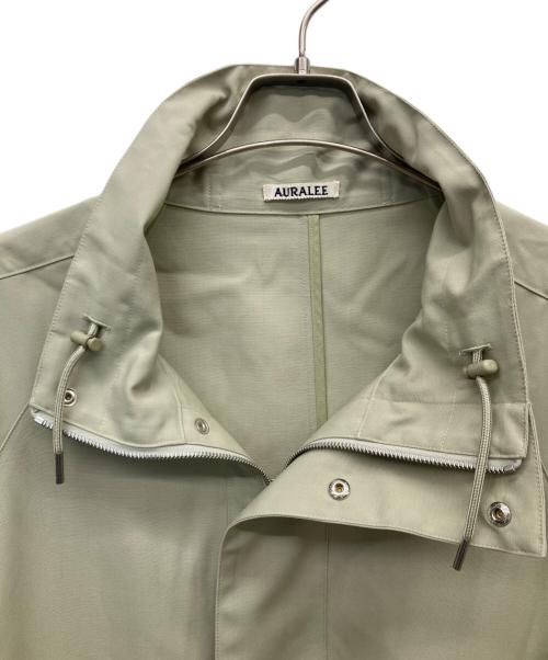 AURALEE（オーラリー）AURALEE (オーラリー) WOOL MAX CANVAS HIGH NECK ZIP BLOUSON ライトカーキ サイズ:3の古着・服飾アイテム