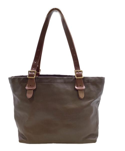 SLOW（スロウ）SLOW (スロウ) レザートートバッグ ブラウンの古着・服飾アイテム