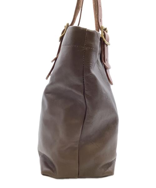 SLOW（スロウ）SLOW (スロウ) レザートートバッグ ブラウンの古着・服飾アイテム