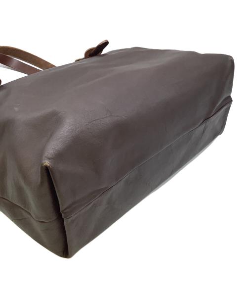 SLOW（スロウ）SLOW (スロウ) レザートートバッグ ブラウンの古着・服飾アイテム