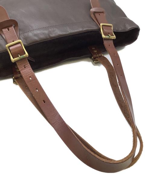 SLOW（スロウ）SLOW (スロウ) レザートートバッグ ブラウンの古着・服飾アイテム