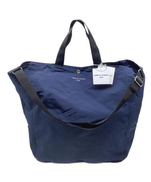 COMME des GARCONS HOMME（コムデギャルソン オム）COMME des GARCONS HOMME (コムデギャルソン オム) 綿ナイロングログラン LOGO BAG ネイビー 未使用品の古着・服飾アイテム