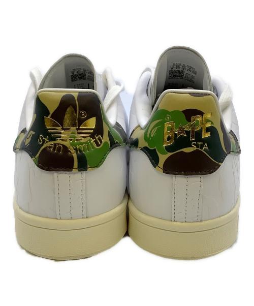 adidas（アディダス）adidas (アディダス) A BATHING APE (ア ベイシング エイプ) STAN SMITH ホワイト サイズ:27の古着・服飾アイテム