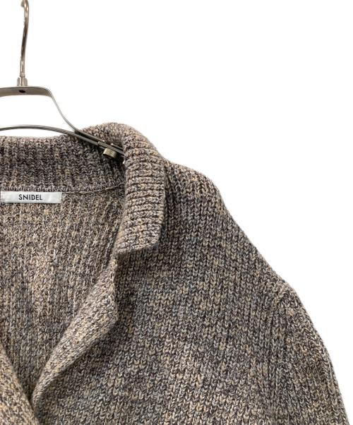 Snidel（スナイデル）Snidel (スナイデル) ニットジャケット グレー サイズ:F 未使用品の古着・服飾アイテム