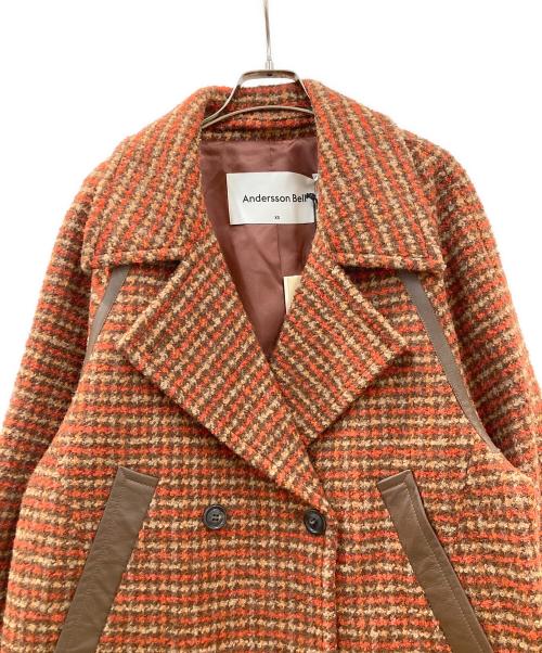ANDERSSON BELL（アンダーソンベル）Andersson Bell (アンダーソンベル) コート オレンジ/ブラウン サイズ:XSの古着・服飾アイテム
