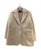 anuansアニュアンス）の古着「モヘアシャギーテーラードジャケット」｜ベージュ
