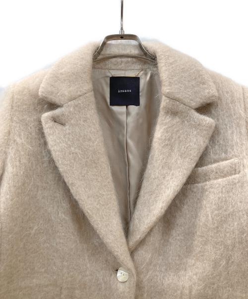 anuans（アニュアンス）anuans (アニュアンス) モヘアシャギーテーラードジャケット ベージュ サイズ:Freeの古着・服飾アイテム