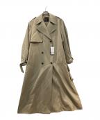 anuansアニュアンス）の古着「ウールギャバジントレンチコート」｜ベージュ