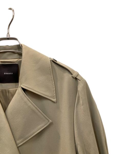 anuans（アニュアンス）anuans (アニュアンス) ウールギャバジントレンチコート ベージュ サイズ:M 未使用品の古着・服飾アイテム