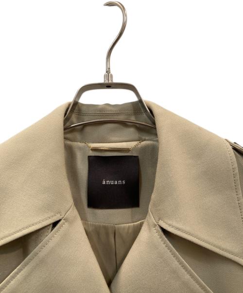 anuans（アニュアンス）anuans (アニュアンス) ウールギャバジントレンチコート ベージュ サイズ:M 未使用品の古着・服飾アイテム