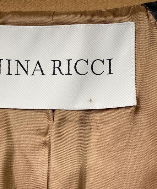 NINA RICCI（ニナリッチ）NINA RICCI (ニナリッチ) ダブルブレスト ウール混コート キャメル サイズ:36の古着・服飾アイテム