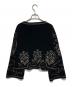 freada (フリーダ) ベロア刺繍 Vネック プルオーバー ブラック サイズ:free：6000円
