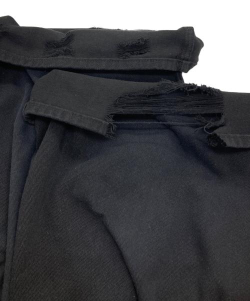 Knuth Marf（クヌースマーフ）Knuth Marf (クヌースマーフ) damage denim pants/ダメージデニムパンツ ブラック サイズ:Sの古着・服飾アイテム